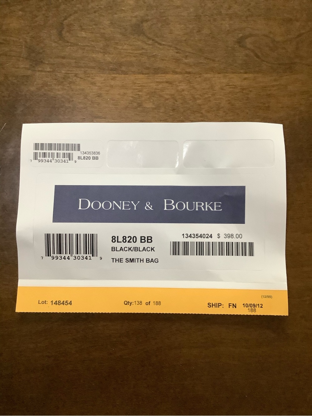 NWT Dooney & Bourke The Smith Bag Black Leather Tote - Picture 11 of 12